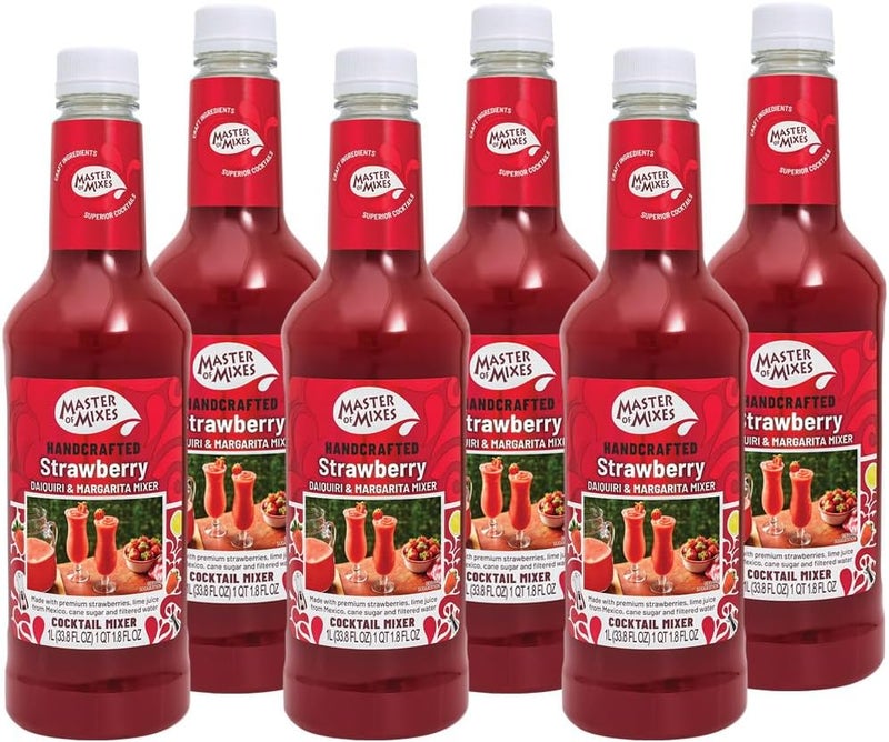 Master of Mixes Strawberry Daiquiri/Margarita Mix - Pack of 6 - Image 1